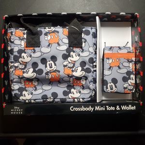 Disney Mickey Set Crossbody mini Tote and card wallet set